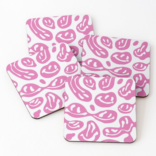 Item preview, Hot Pink Melted Smiley Faces designed and sold by aangieeee.