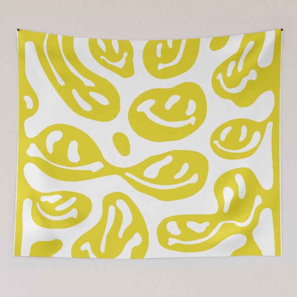 Item preview, Yellow Melted Smiley Faces designed and sold by aangieeee.