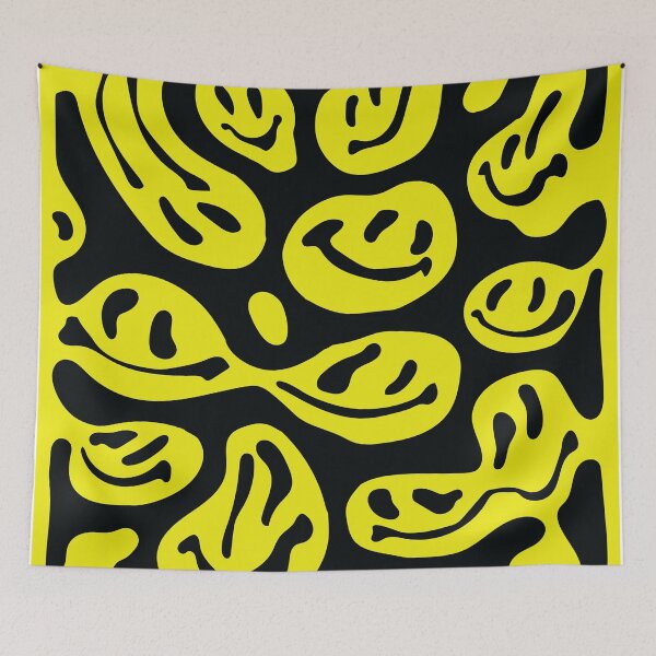 Item preview, Yellow Melted Smiley Faces designed and sold by aangieeee.