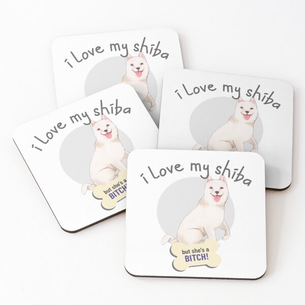 Item preview, That Bitch Of A Shiba Inu, I Love! - Funny Dog Lover designed and sold by CrazyBichAsian.