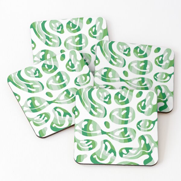 Item preview, Green Swirl Melted Smiley Faces designed and sold by aangieeee.