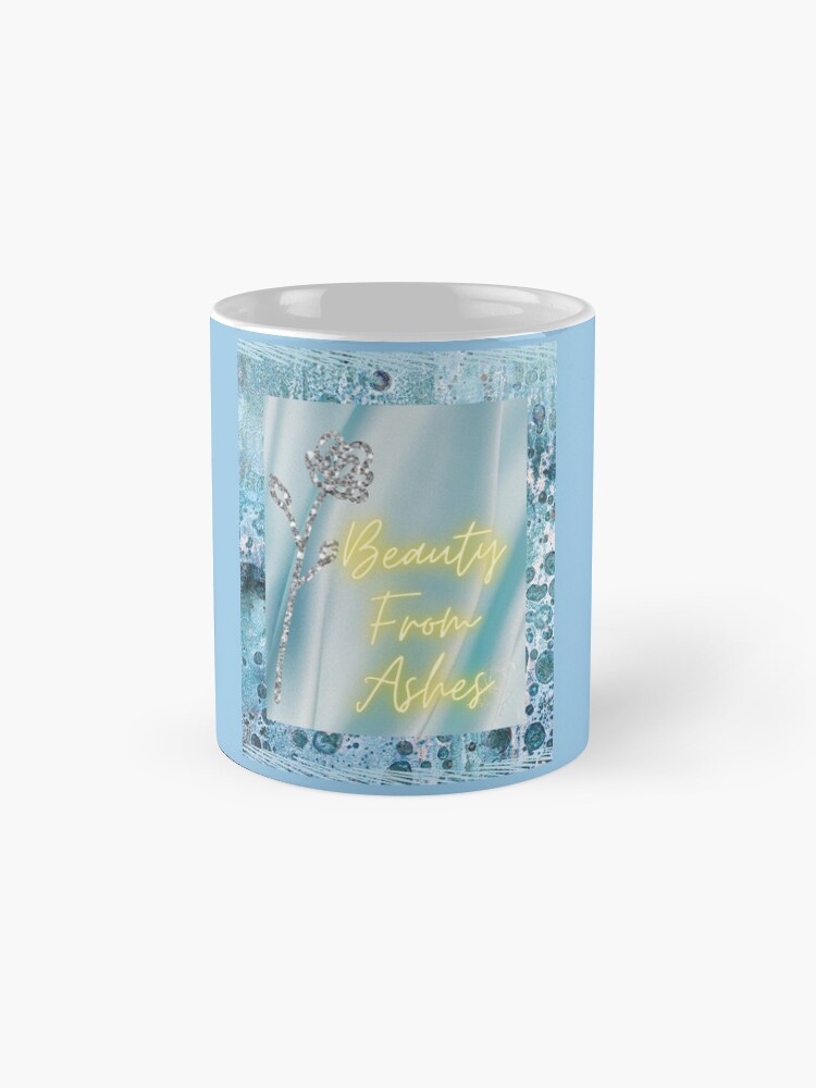 Thumbnail 4 of 6, Coffee Mug, Beauty From Ashes Inspirational Silver Rose Design Motivational Tshirt Coffee Mug Mask Water Bottle Best Gift for Wife Girlfriend Birthday Valentines Day designed and sold by TreasureYourDay.