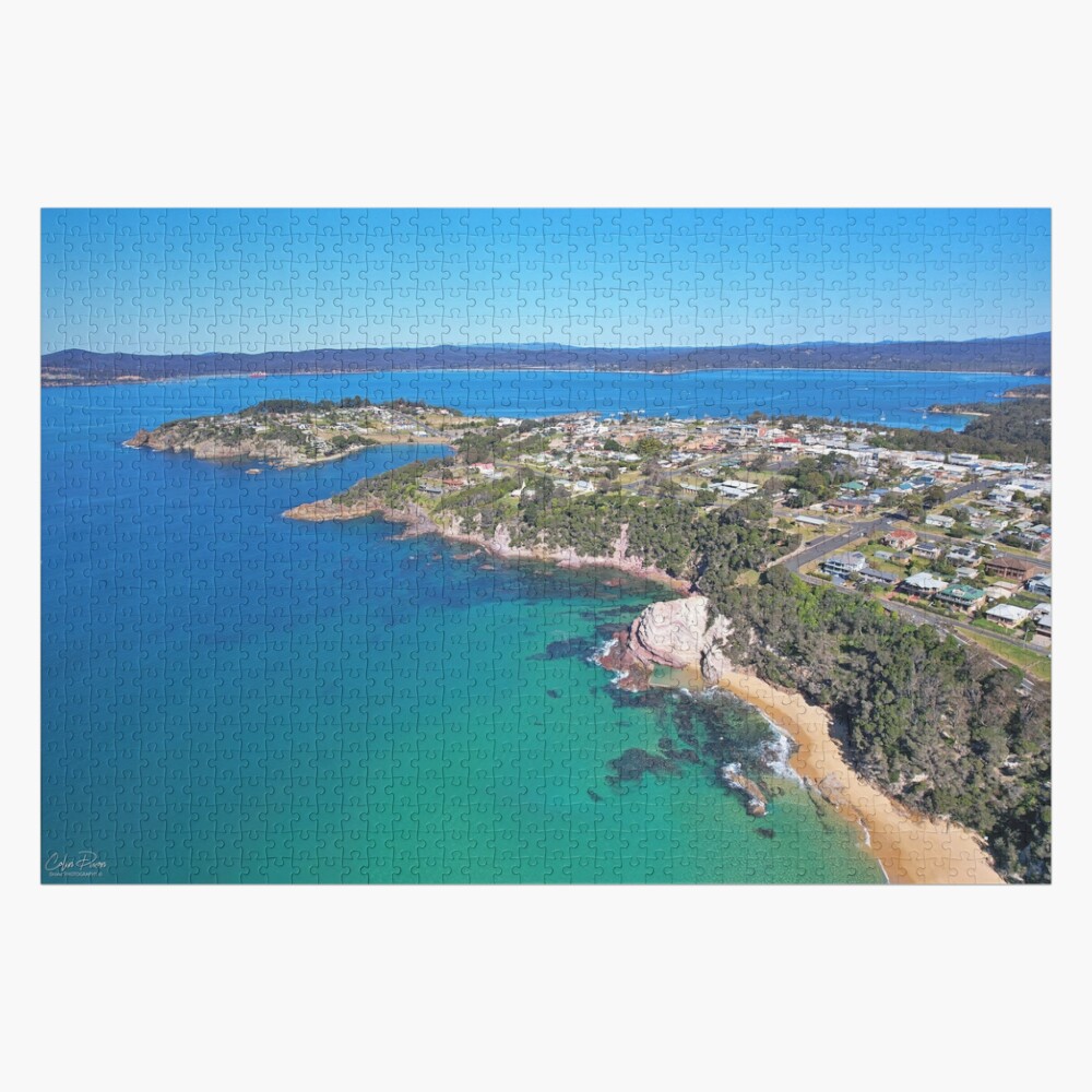Eden Ocean Pool and Town End of Winter 2021 Jigsaw Size Jigsaw Puzzle