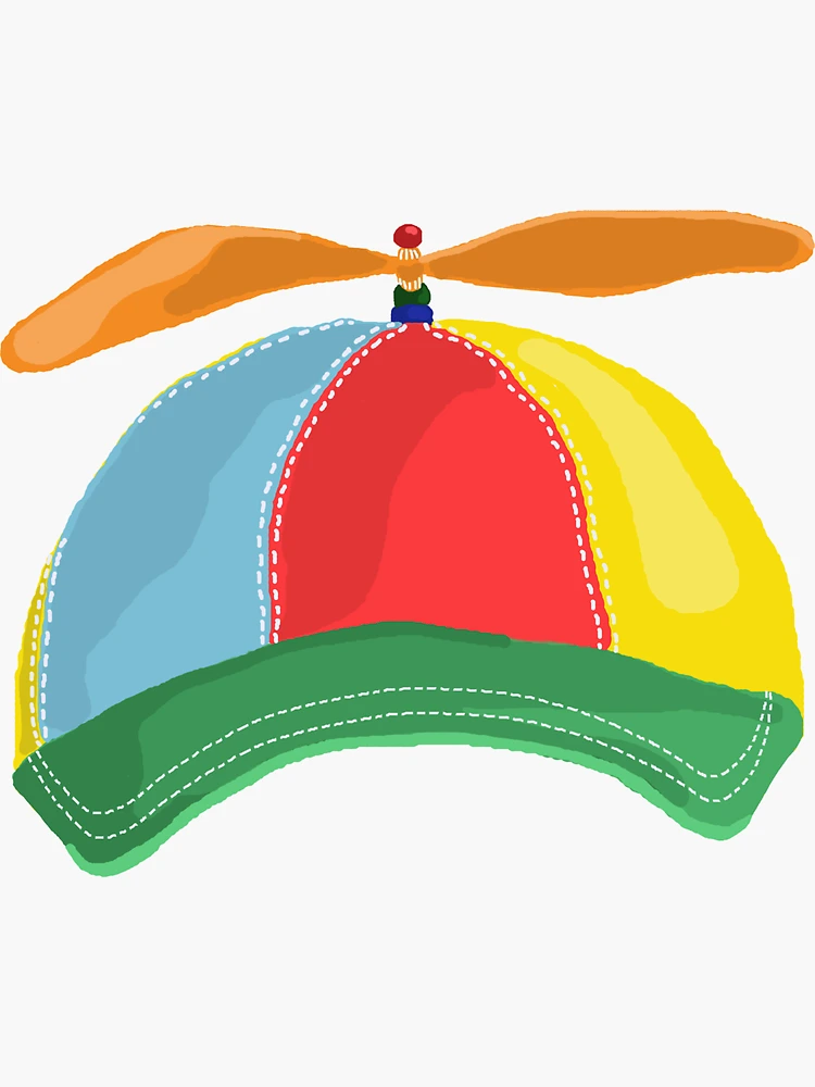 Propeller Hat Sticker for Sale by samanthafuchss Redbubble
