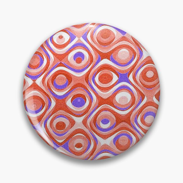 Item preview,  Mid Century Modern Wallpaper pattern Red, Purple, Eye Swirls, Abstract Glass Bead Pattern,  designed and sold by Nostrathomas66.