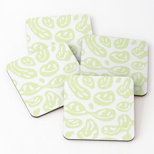 Item preview, Green Melted Smiley Faces designed and sold by aangieeee.