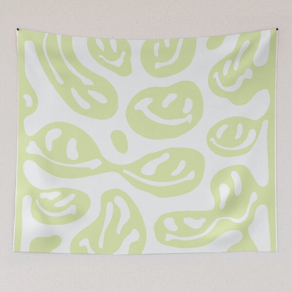 Item preview, Green Melted Smiley Faces designed and sold by aangieeee.