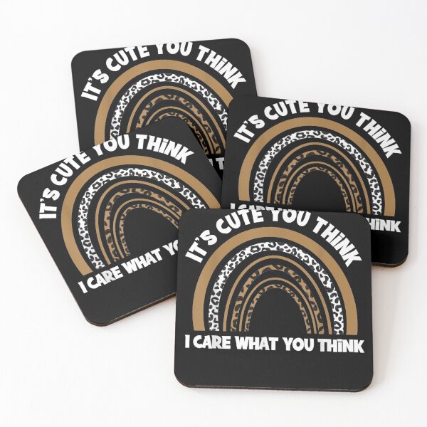 Item preview, Leopard Rainbow Women I Don't Care What You Think Sarcasm  designed and sold by CadellShop.