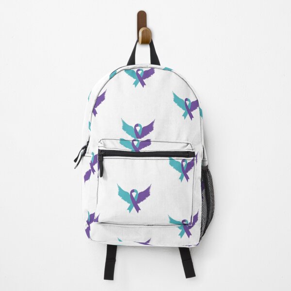 Item preview, Blue and Purple Ribbon Wings - Suicide Prevention and Overdose Awareness designed and sold by manzee.