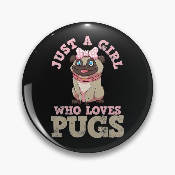 Item preview, Pug Just A Girl Who Loves Pugs T-Shirt designed and sold by SeleneFrances.