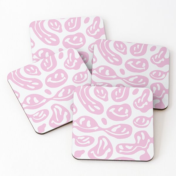 Item preview, Pink Melted Smiley Faces designed and sold by aangieeee.