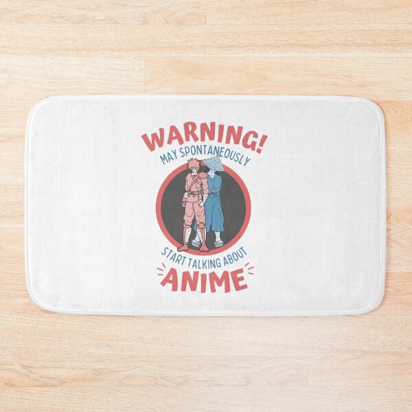 Item preview, Warning May Spontaneously Start Talking About Anime Back to back Samurais - Funny Otaku Anime Lover designed and sold by Teetee94.