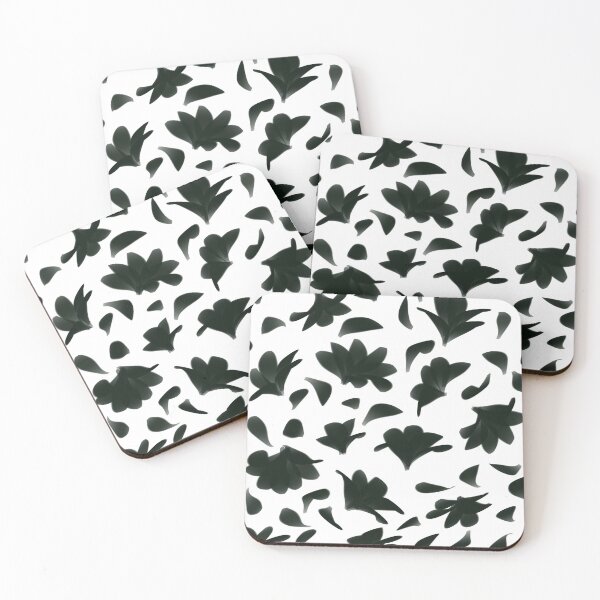 Item preview, Pattern of black flowers. designed and sold by Nia-Chi.
