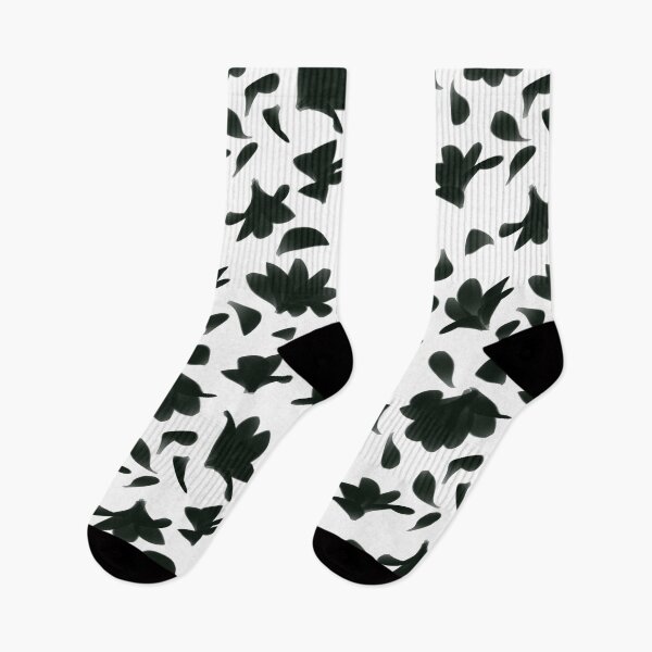 Item preview, Pattern of black flowers. designed and sold by Nia-Chi.