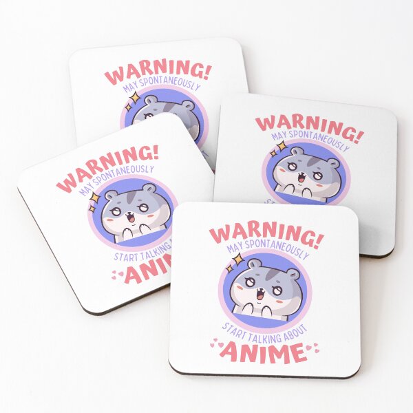 Item preview, Warning May Spontaneously Start Talking About Anime Cute Hamster - Funny Otaku Anime Lover designed and sold by Teetee94.
