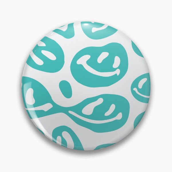 Item preview, Teal Melted Smiley Faces designed and sold by aangieeee.