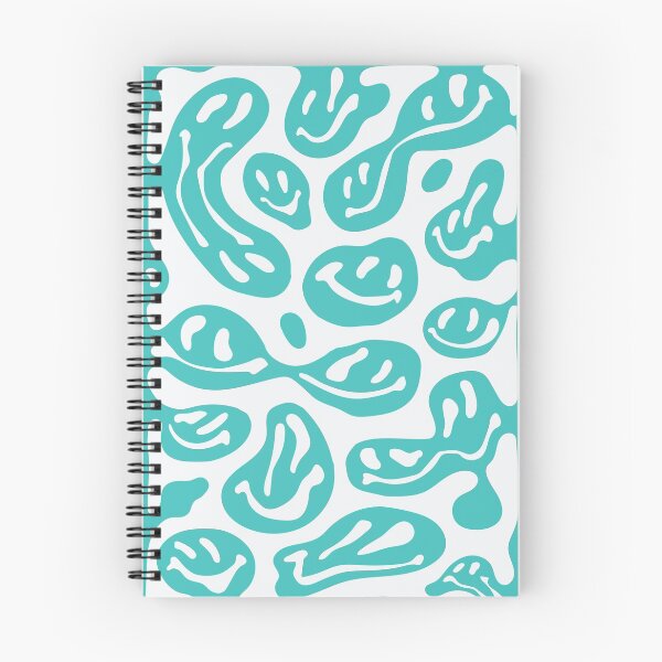 Item preview, Teal Melted Smiley Faces designed and sold by aangieeee.
