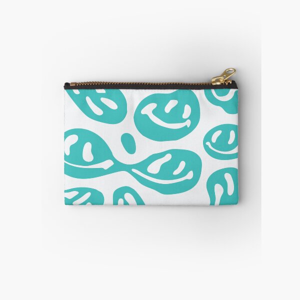 Item preview, Teal Melted Smiley Faces designed and sold by aangieeee.