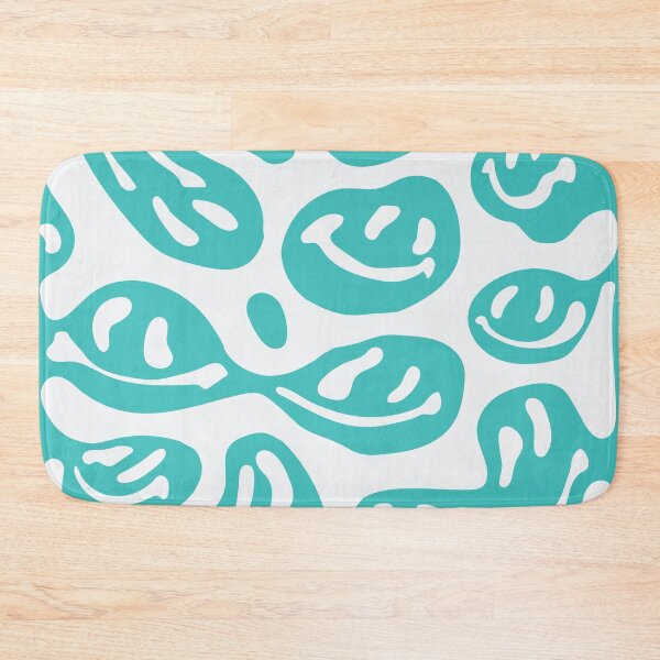 Item preview, Teal Melted Smiley Faces designed and sold by aangieeee.