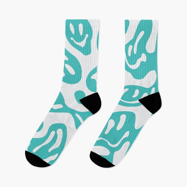Item preview, Teal Melted Smiley Faces designed and sold by aangieeee.