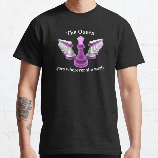 female chess players play the Queens Gambit Classic T-Shirt