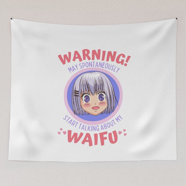 Item preview, Warning May Spontaneously Start Talking About My Waifu Cute Anime Girl - Funny Otaku Anime Lover designed and sold by Teetee94.