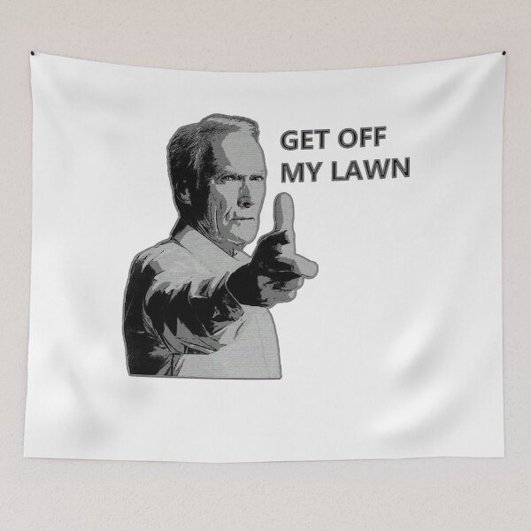 Item preview, Get Off My Lawn black text designed and sold by FigueroaChristi.