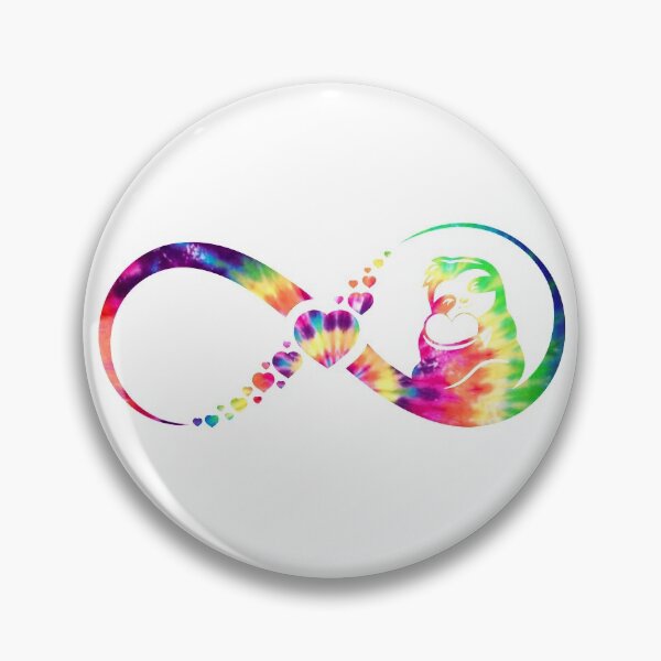 Artikelvorschau, Faultier Infinity Krawattenfarbe entworfen und verkauft von loveislovestore.