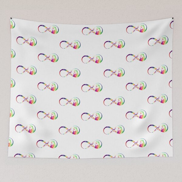 Artikelvorschau, Faultier Infinity Krawattenfarbe entworfen und verkauft von loveislovestore.