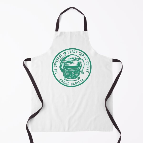 Item preview, The Universe In Every Cup Of Coffee, Proud Barista, Green Badge designed and sold by anghelapparel.