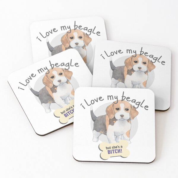 Item preview, That Bitch Of A Beagle, I Love! - Funny Dog Lover designed and sold by CrazyBichAsian.