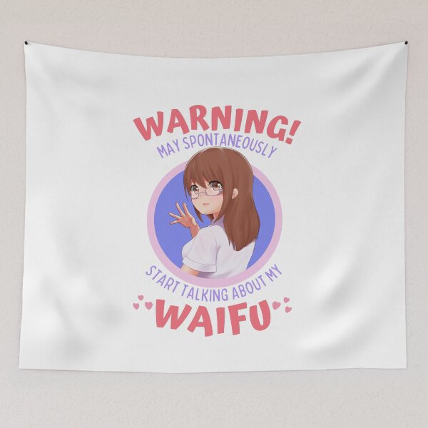 Item preview, Warning May Spontaneously Start Talking About My Waifu Cute Computer Game Girl - Funny Otaku Anime Lover designed and sold by Teetee94.