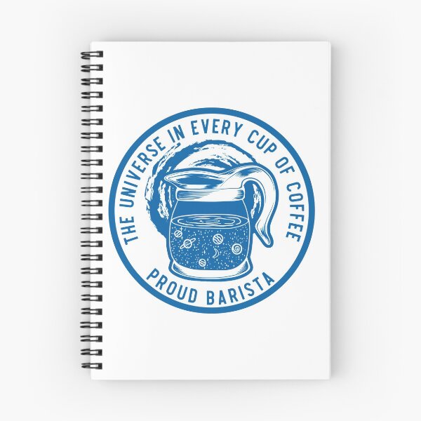 Item preview, The Universe In Every Cup Of Coffee, Proud Barista, Blue Badge designed and sold by anghelapparel.