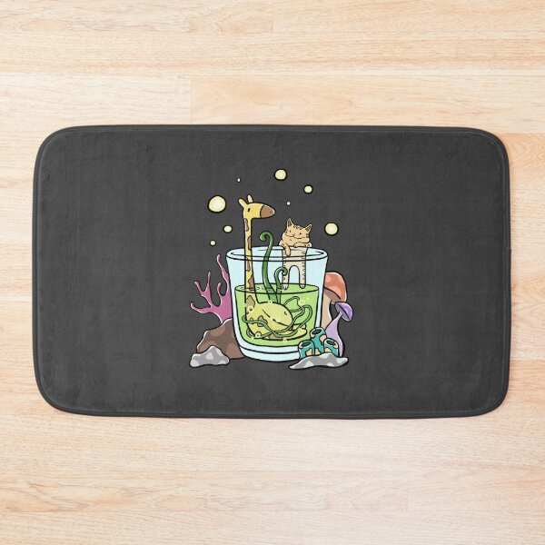 Item preview, Giraffe and Cat In the cup (Dark gray) designed and sold by Somedrawing.