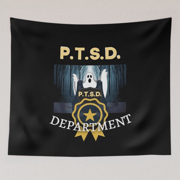 Item preview, PTSD Department Post Traumatic Stress Disorder Mental Health Awareness designed and sold by Flirt-Teez.