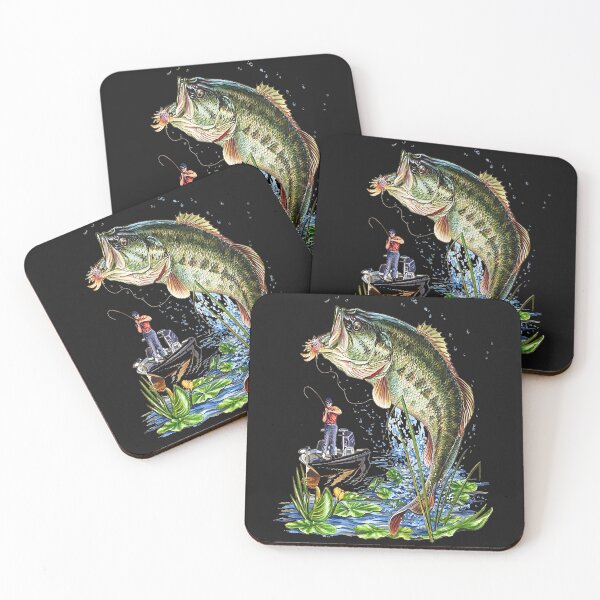 Item preview, Fishing Graphic Large Mouth Bass Fish designed and sold by SuzyTanner.