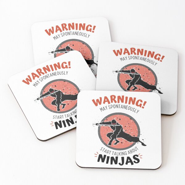 Item preview, Warning May Spontaneously Start Talking About Ninjas - Funny Ninja Lover designed and sold by Teetee94.