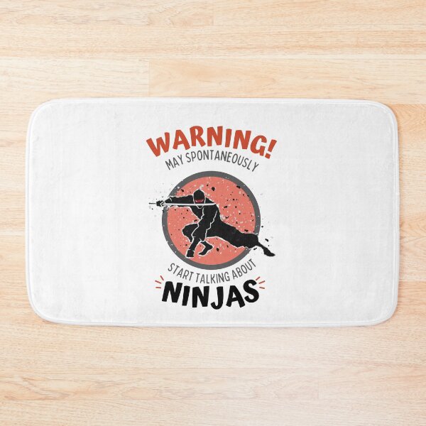 Item preview, Warning May Spontaneously Start Talking About Ninjas - Funny Ninja Lover designed and sold by Teetee94.