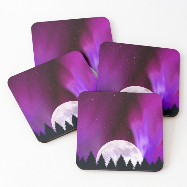 Item preview, Northern Lights Night SkyNorthern Lights Night Sky Half moon designed and sold by Shawa Shop.