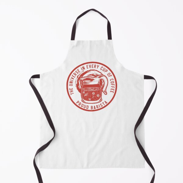 Item preview, The Universe In Every Cup Of Coffee, Proud Barista, Red Badge designed and sold by anghelapparel.