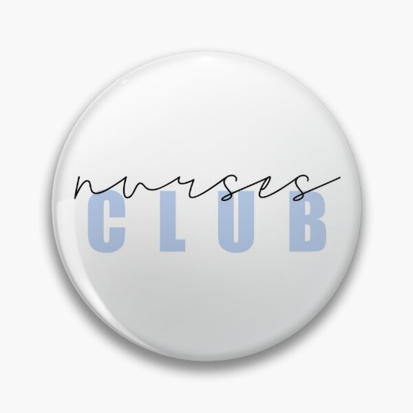 Item preview, Nurses Club Pin in Ceil Blue designed and sold by The Hobbyist Vancouver.