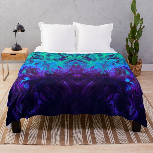Item preview, Quarantine Blue Purple Abstract designed and sold by DarkLilyzArt.