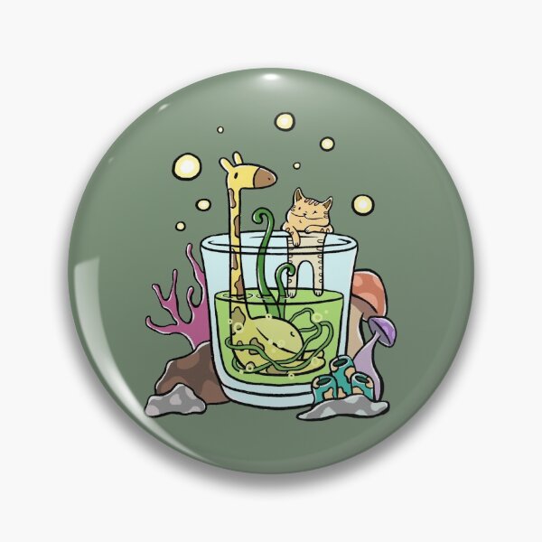 Item preview, Giraffe and Cat In the cup (Dark green) designed and sold by Somedrawing.
