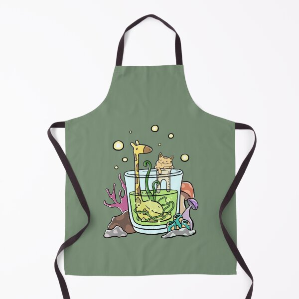 Item preview, Giraffe and Cat In the cup (Dark green) designed and sold by Somedrawing.