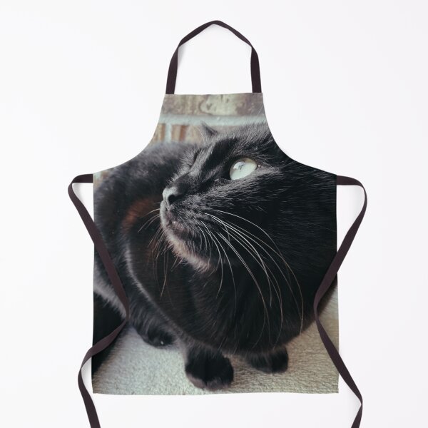 Item preview, Black Cat Looking Up designed and sold by jnbr.