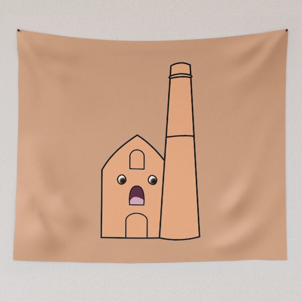 Item preview, Cornwall Tin Mine Character Cartoon Wheal Coates designed and sold by cashewdays.