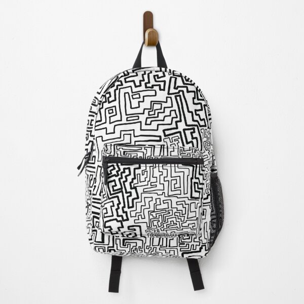 Item preview, Pattern of black zigzag lines on a white background. designed and sold by Nia-Chi.