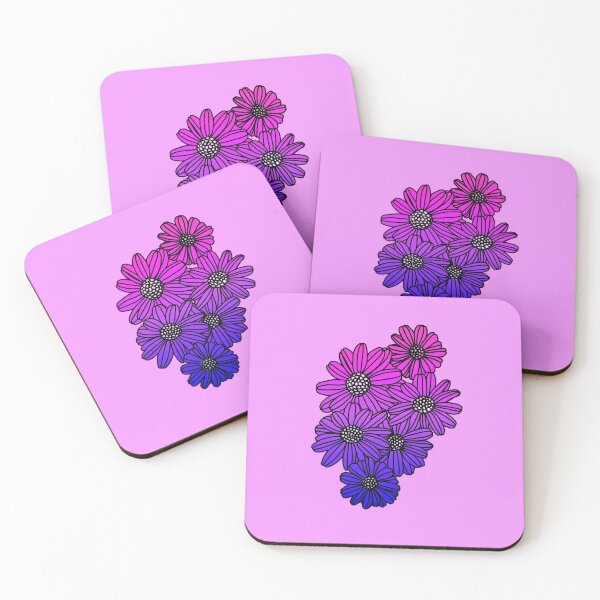 Item preview, Bi Flag Gradient Daises designed and sold by Cerealchair1959.