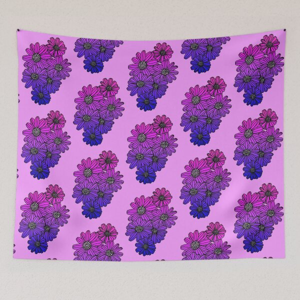 Item preview, Bi Flag Gradient Daises designed and sold by Cerealchair1959.