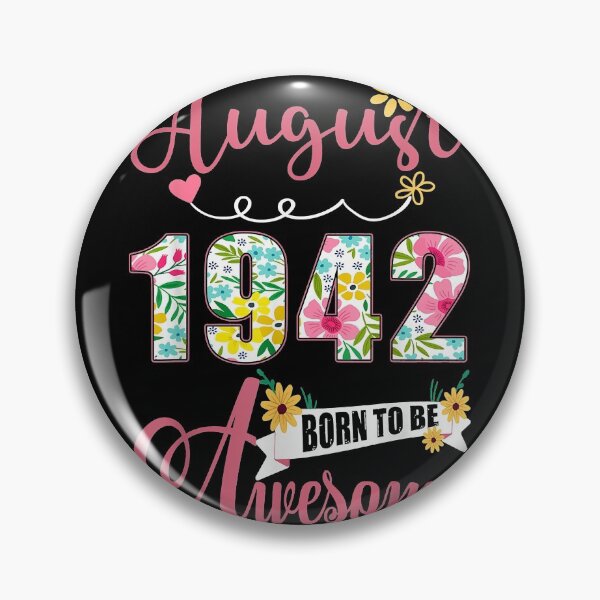 Item preview, 79th Birthday Floral Gift For Women Born In August 1942 designed and sold by emanuelfrank.